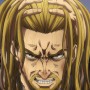 『ヴィンランド・サガ2』第22話 クヌートと面会するために熊殺しのドロットの拳を受け続けるトルフィン